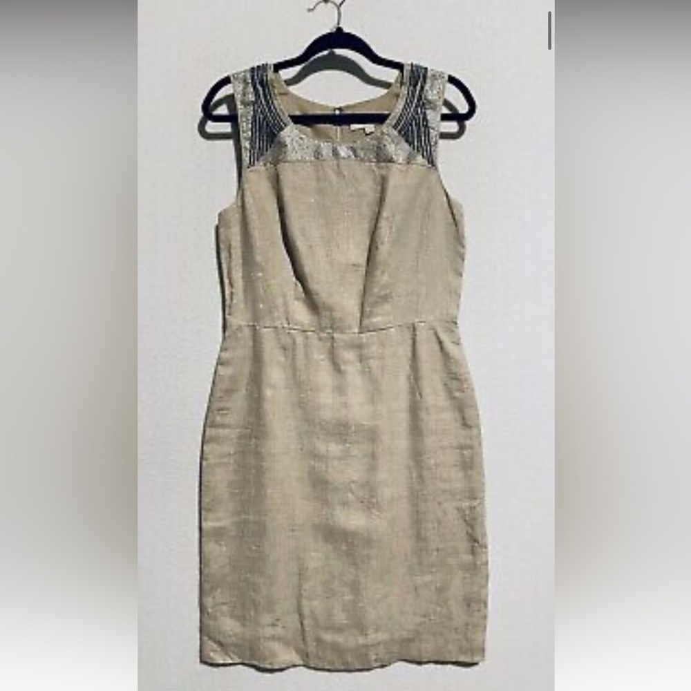 LOFT Linen Pencil Dress